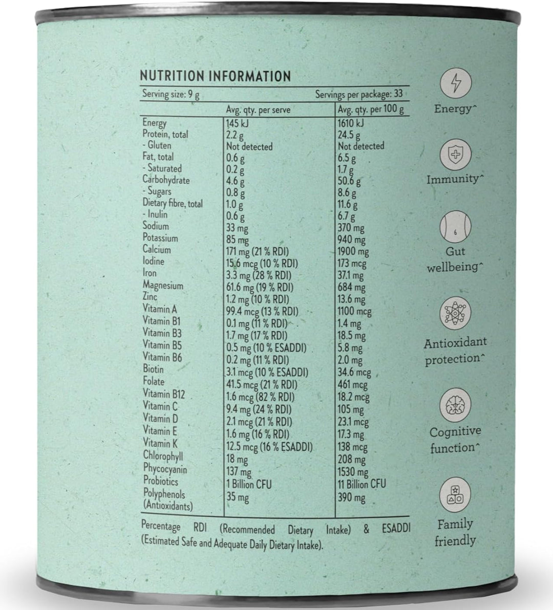 Nutra Organics Super Greens + Reds