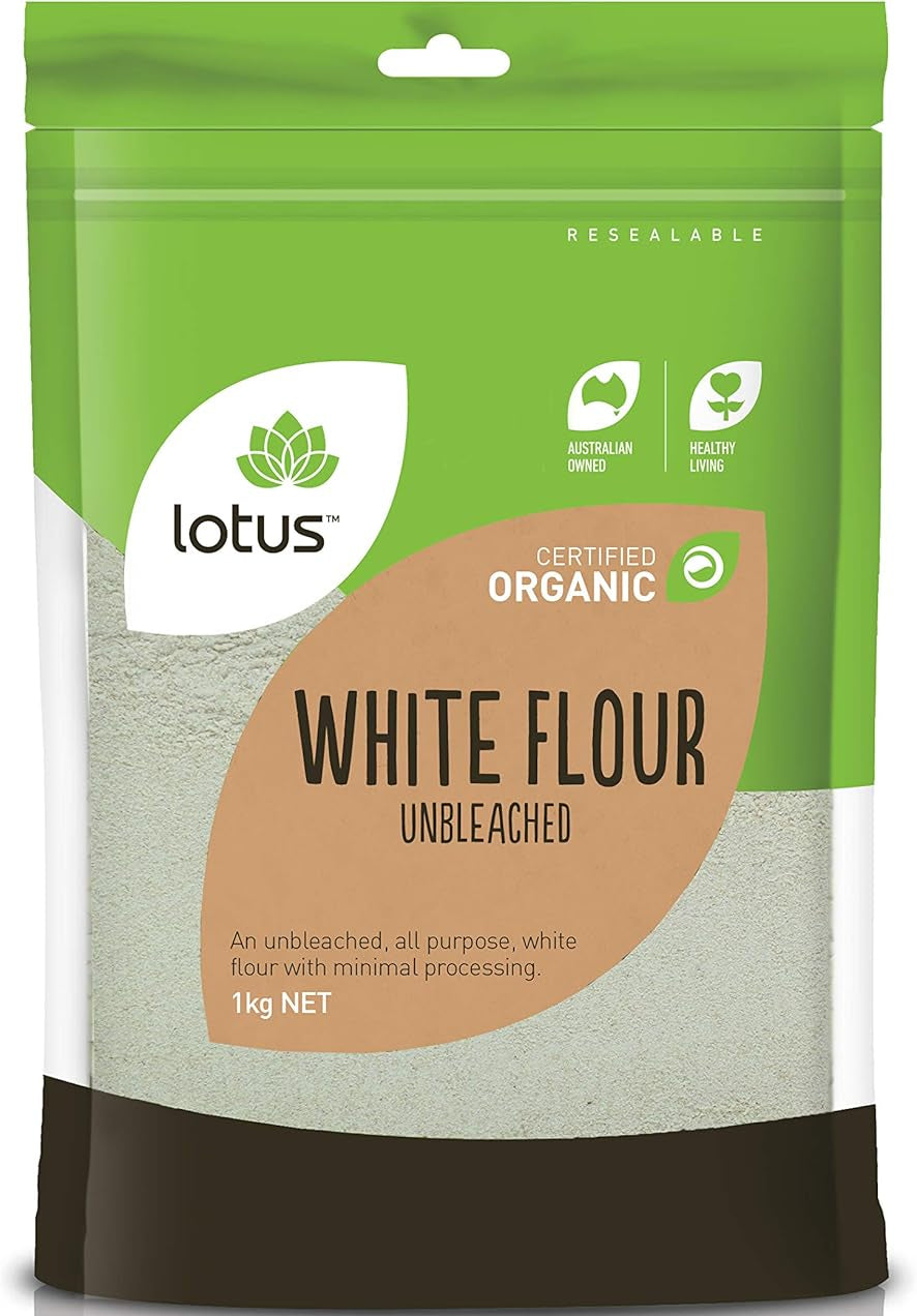Lotus Organic Unbleached Plain Flour 1kg