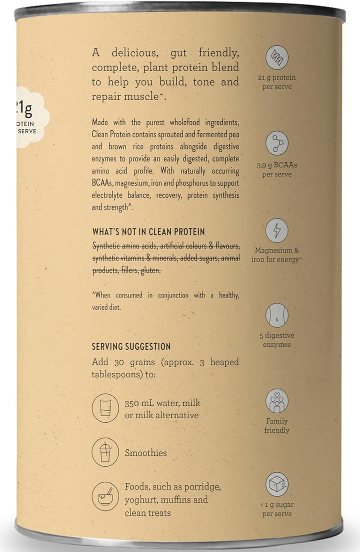 Nutra Organics Clean Protein Creamy Vanilla 500g