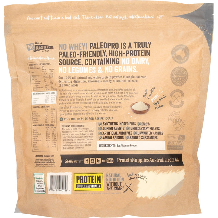 Protein Supplies Australia Paleopro Egg White Protein Pure