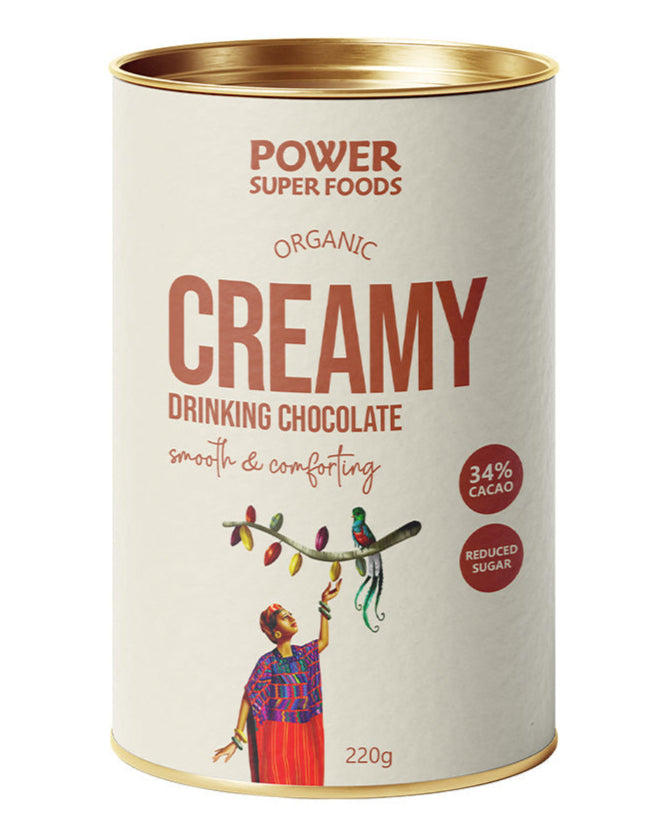 Power Super Foods Creamy Organic Drinking Chocolate 220g