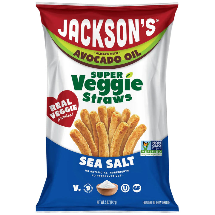 Jackson's Avocado Oil Veggie Straws Sea Salt 142g