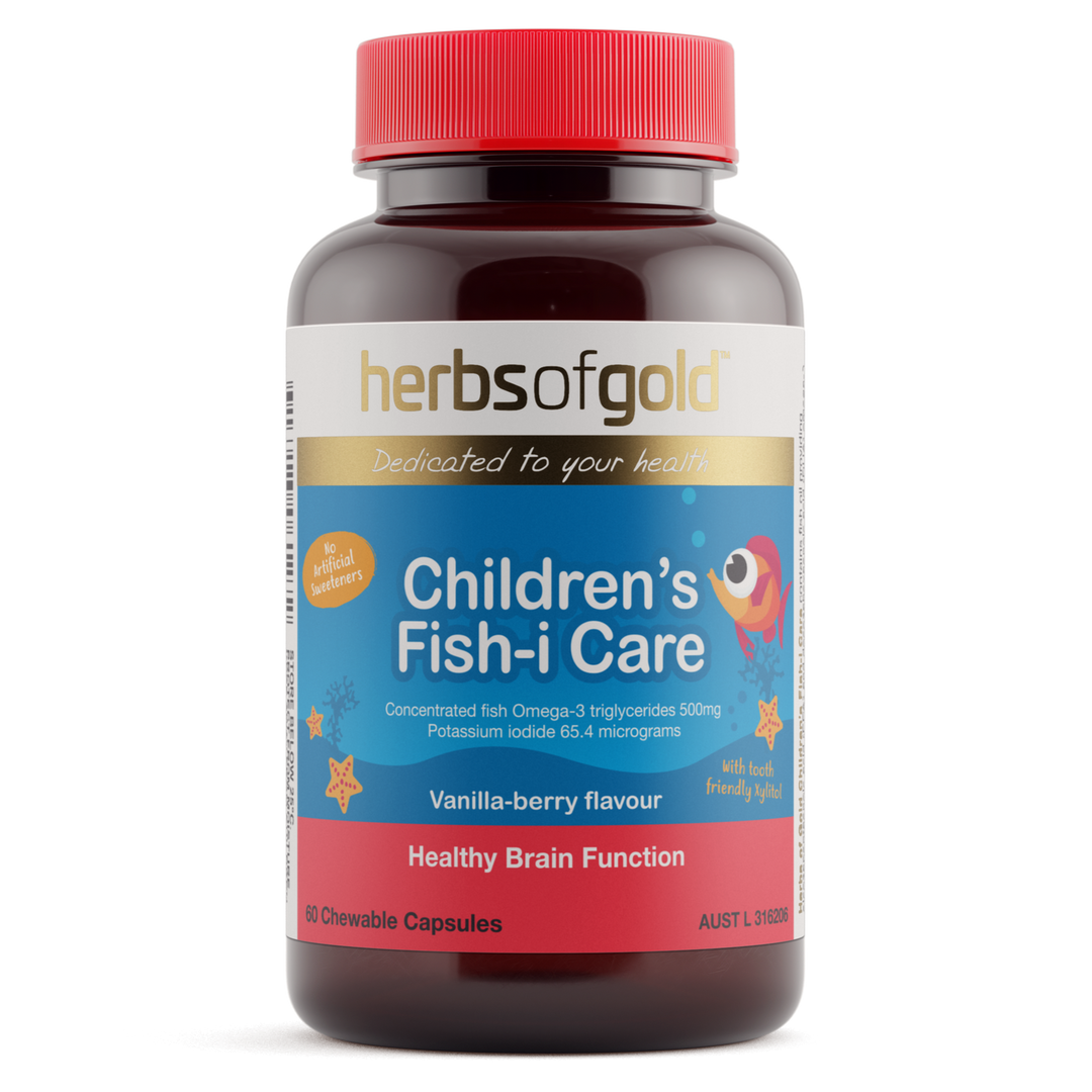 Herbs Of Gold Childrens Fish-i Chewable 60t
