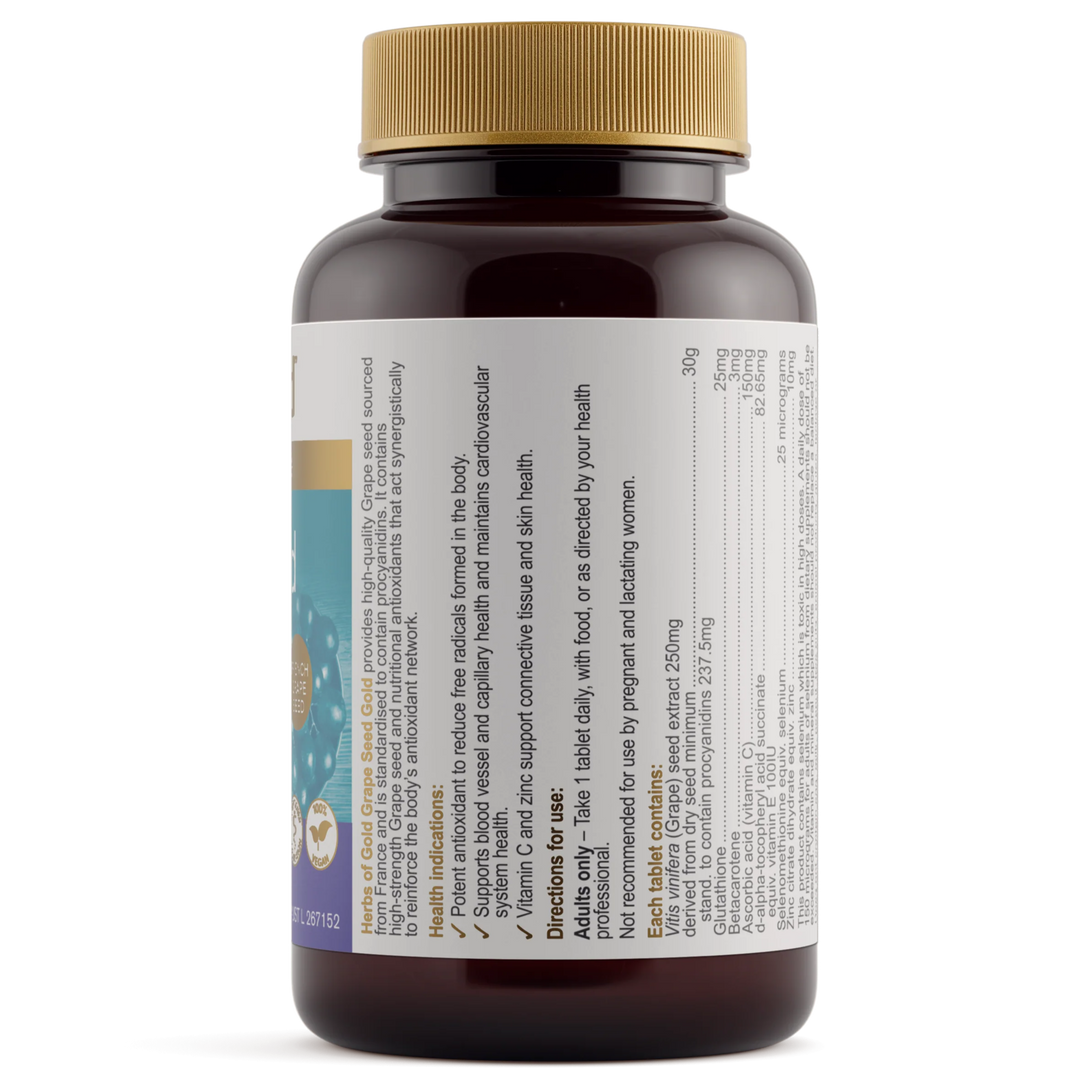 Herbs Of Gold Grape Seed Gold 60t