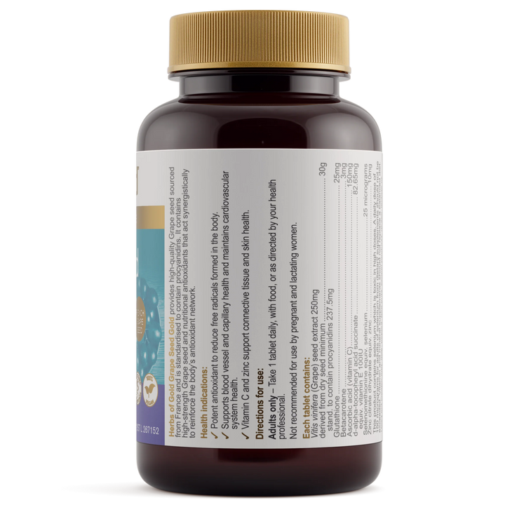 Herbs Of Gold Grape Seed Gold 60t