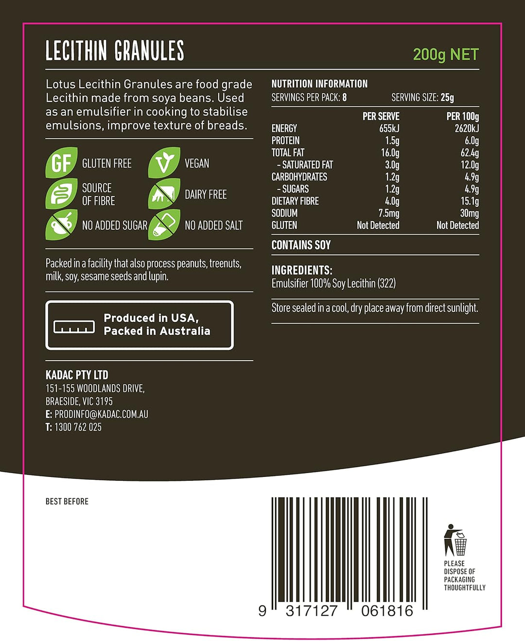 Lotus Lecithin Granules