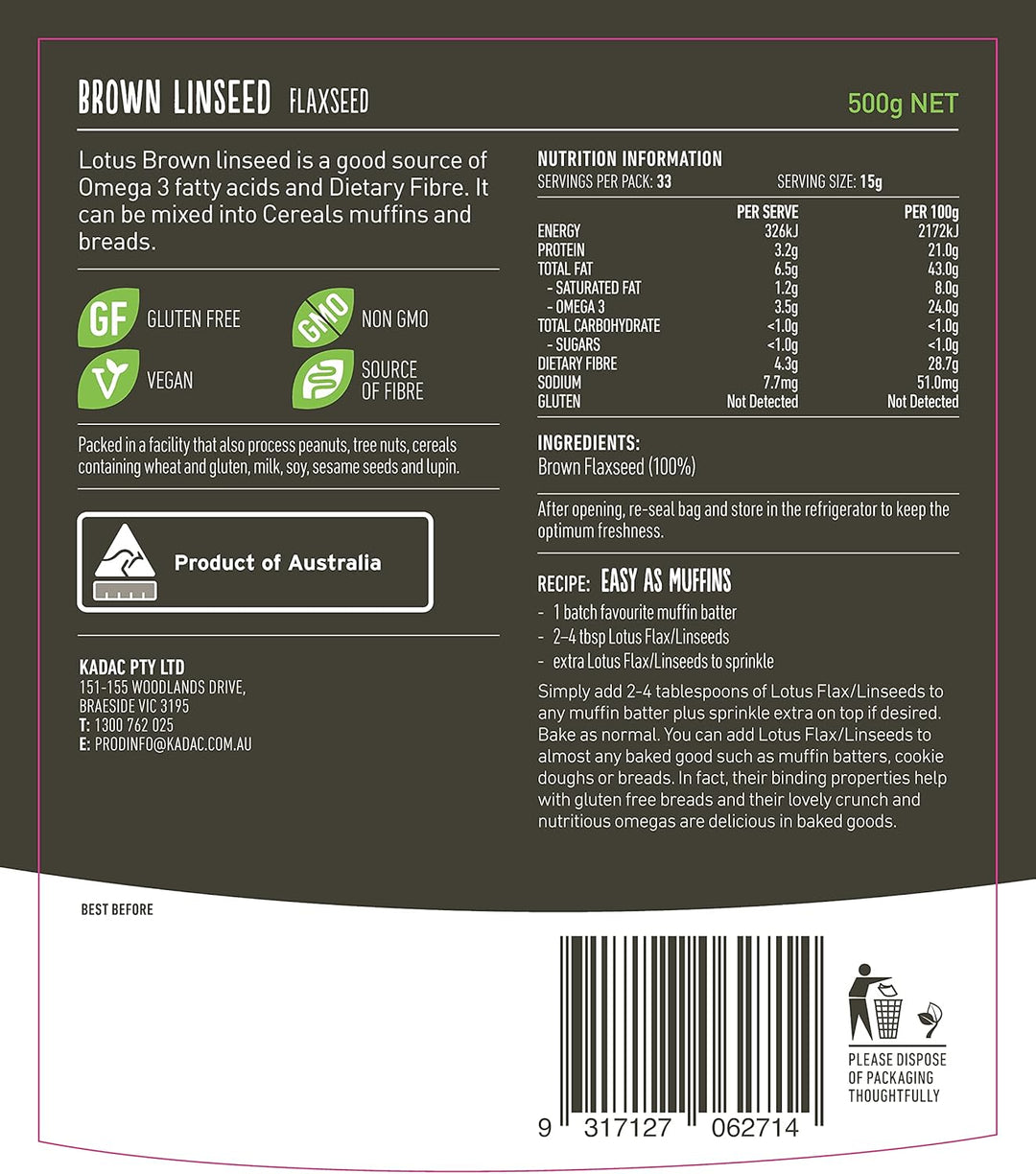 Lotus Linseed Brown 500g