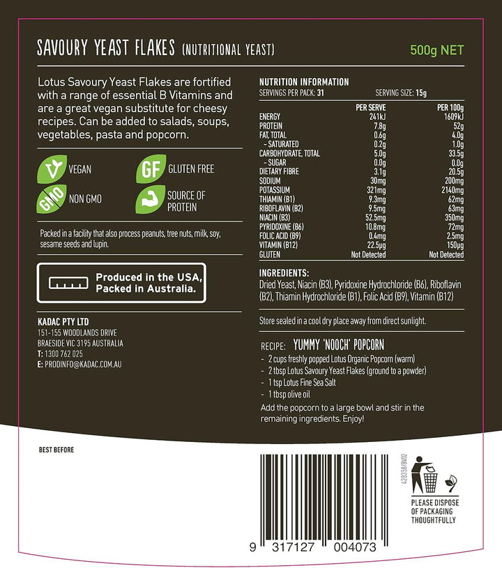 Lotus Yeast Flakes Savoury 500g