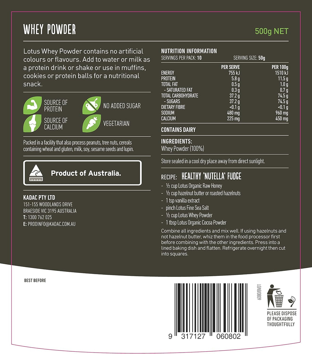 Lotus Whey Powder 500g