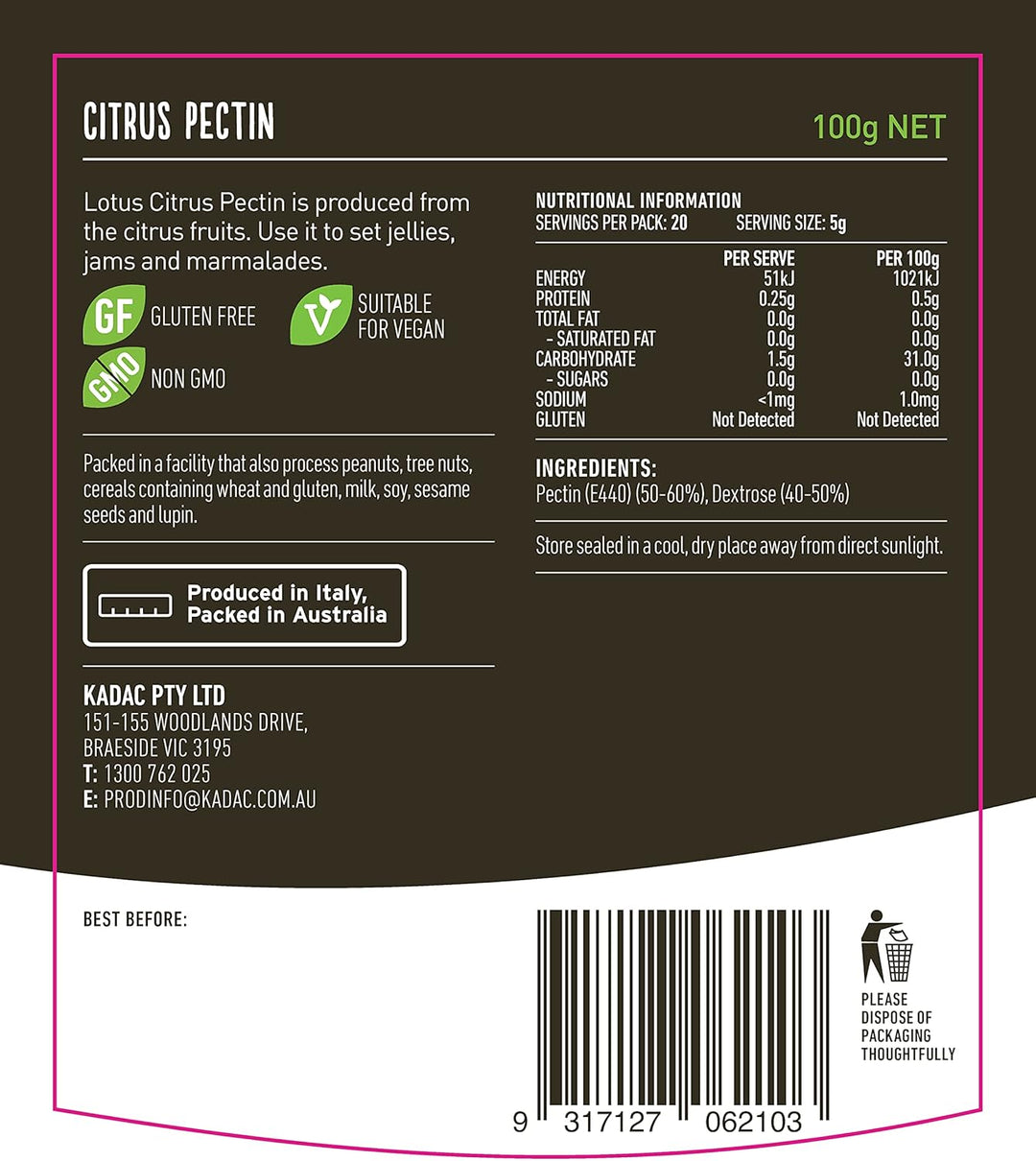 Lotus Citrus Pectin 100g