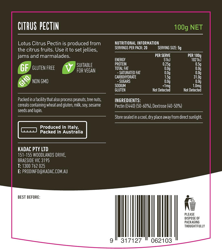 Lotus Citrus Pectin 100g
