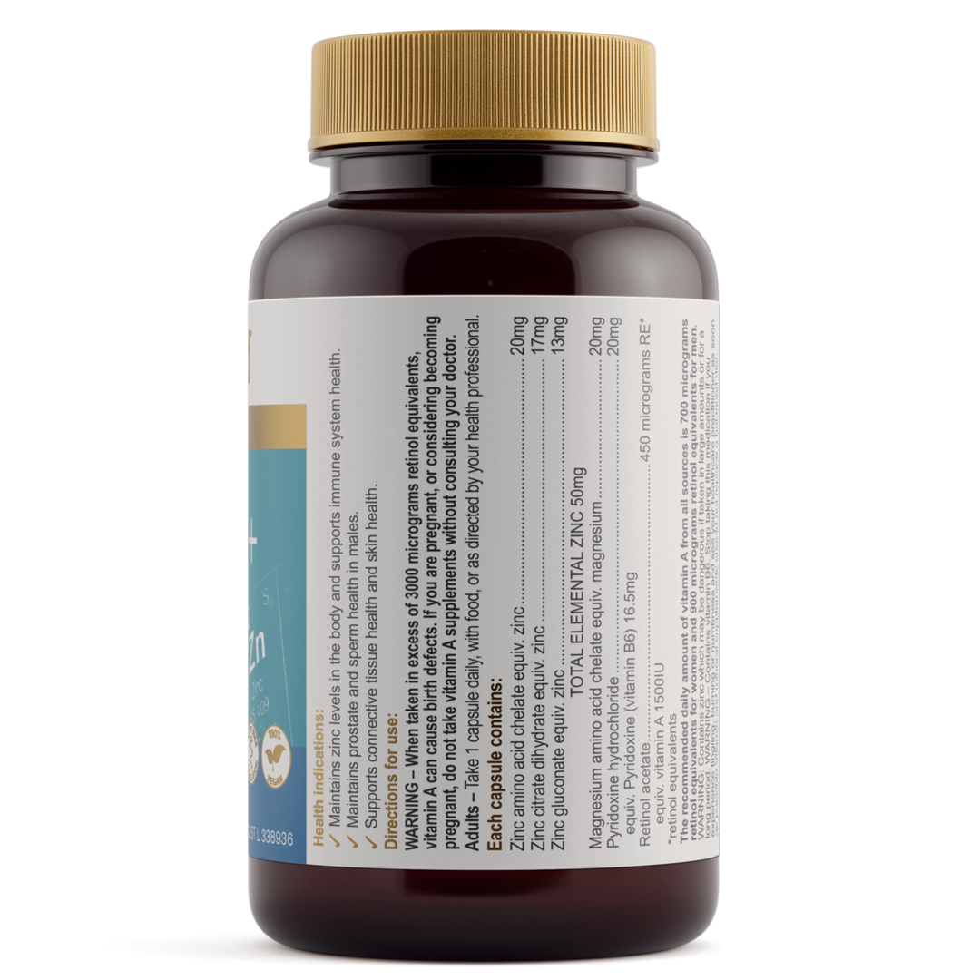 Herbs Of Gold Ultra Zinc + 60c