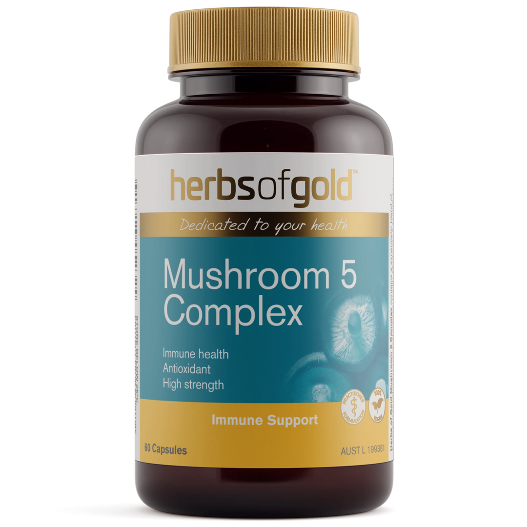 Herbs Of Gold Mushroom 5 Complex 60c