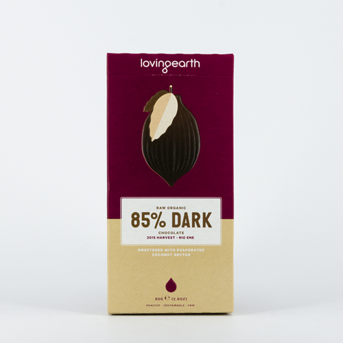 Loving Earth 85% Dark Chocolate 80g