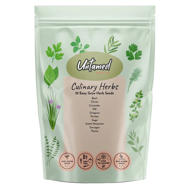 Untamed Health Seeds Culinary Herbs X 10 Seed Varieties