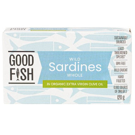Good Fish Organic Sardines In Olive Oil 125g