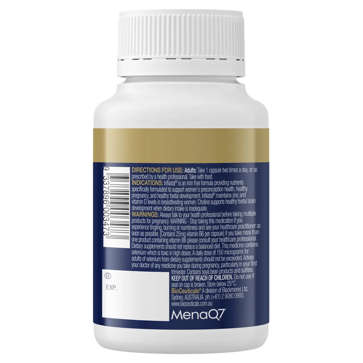 Bioceuticals Innatal Iron Free 60c