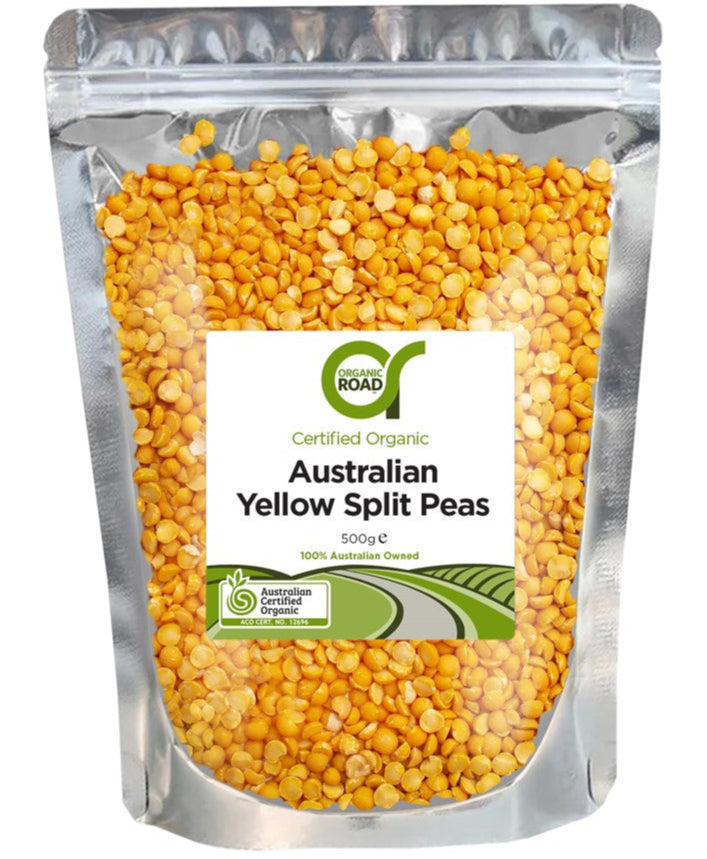 Organic Road Australian Yellow Split Peas 500g