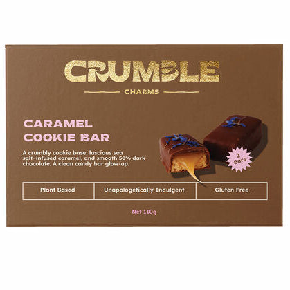 Crumble Charms Caramel Cookie Bar 2 Pack 110g