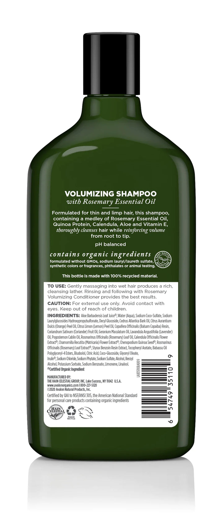 Avalon Volumizing Rosemary Shampoo