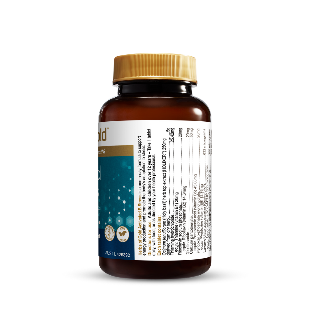 Herbs Of Gold Activated B Stress 60t