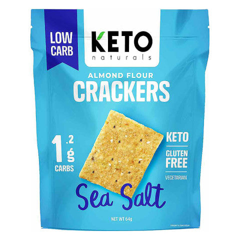 Keto Naturals Sea Salt Crackers 64g