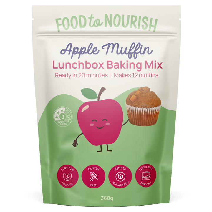 Food To Nourish Lunchbox Baking Mix Apple Cinnamon Muffin 360g