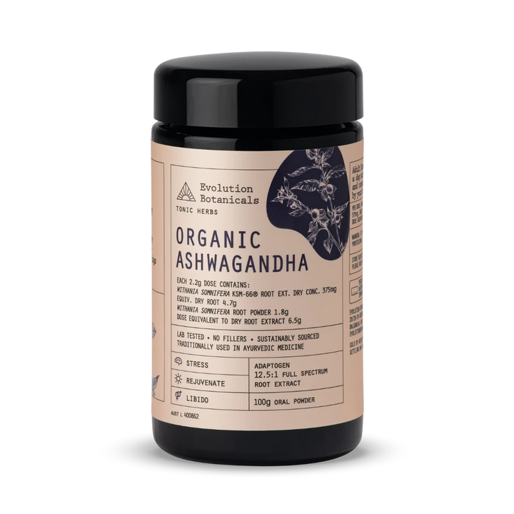 Evolution Botanicals Organic Ashwagandha 100g