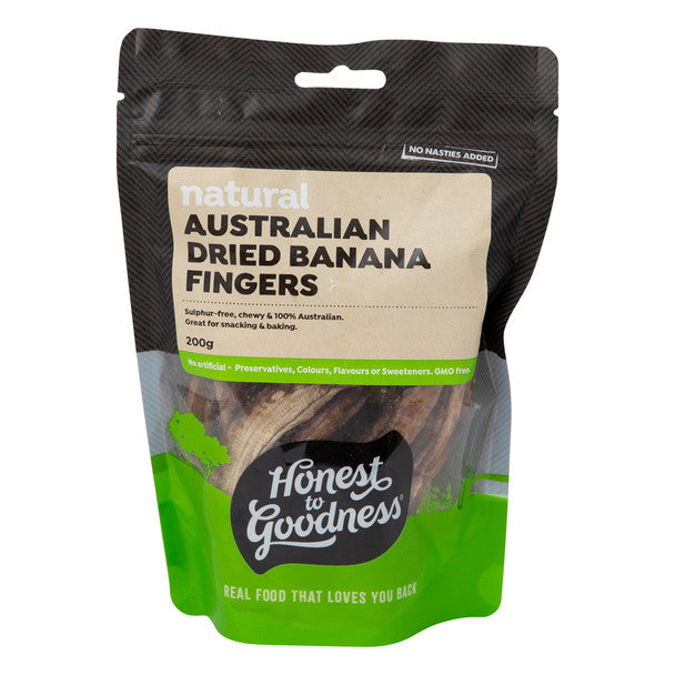 Honest To Goodness Australian Dried Banana Fingers 250g