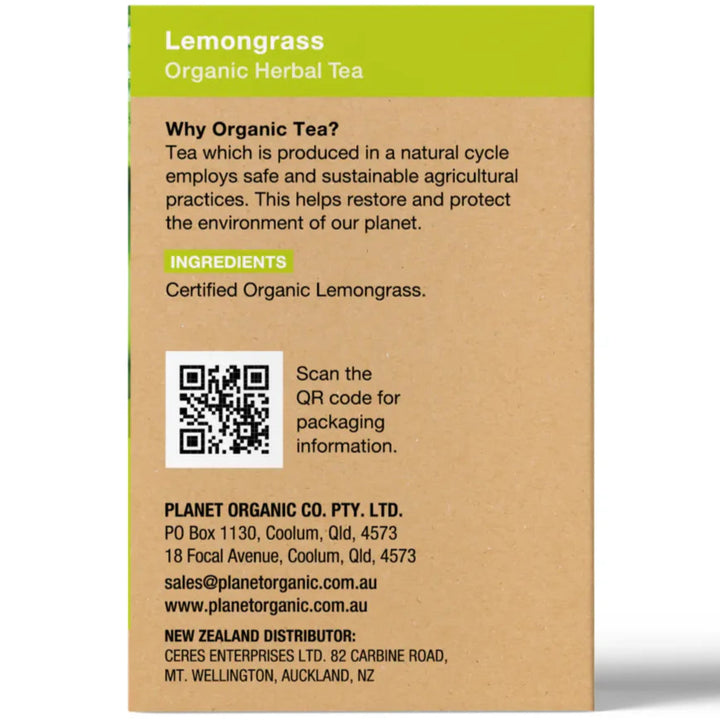 Planet Organic Lemongrass 25tb