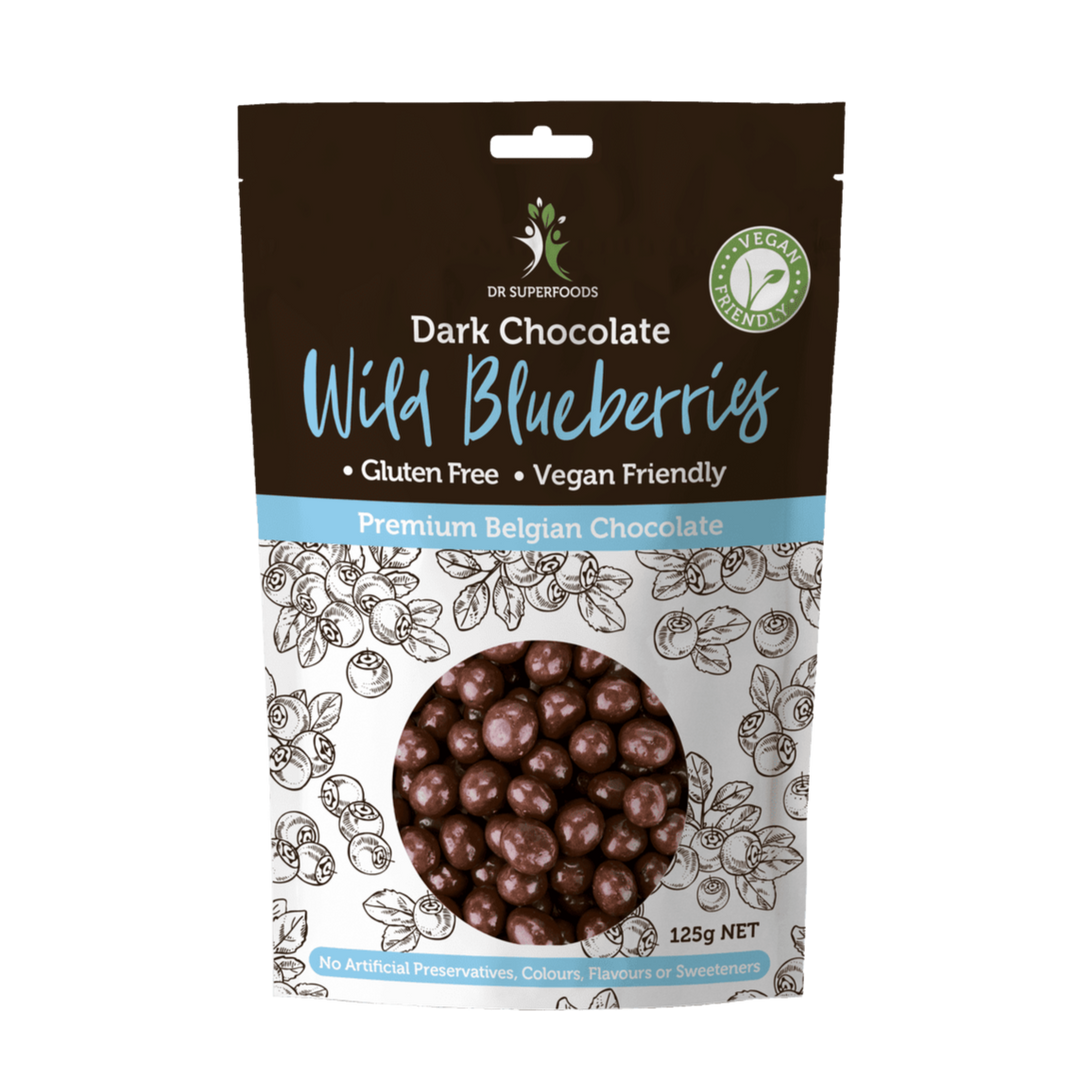 Dr Superfoods Dark Chocolate Wild Blueberries 125g