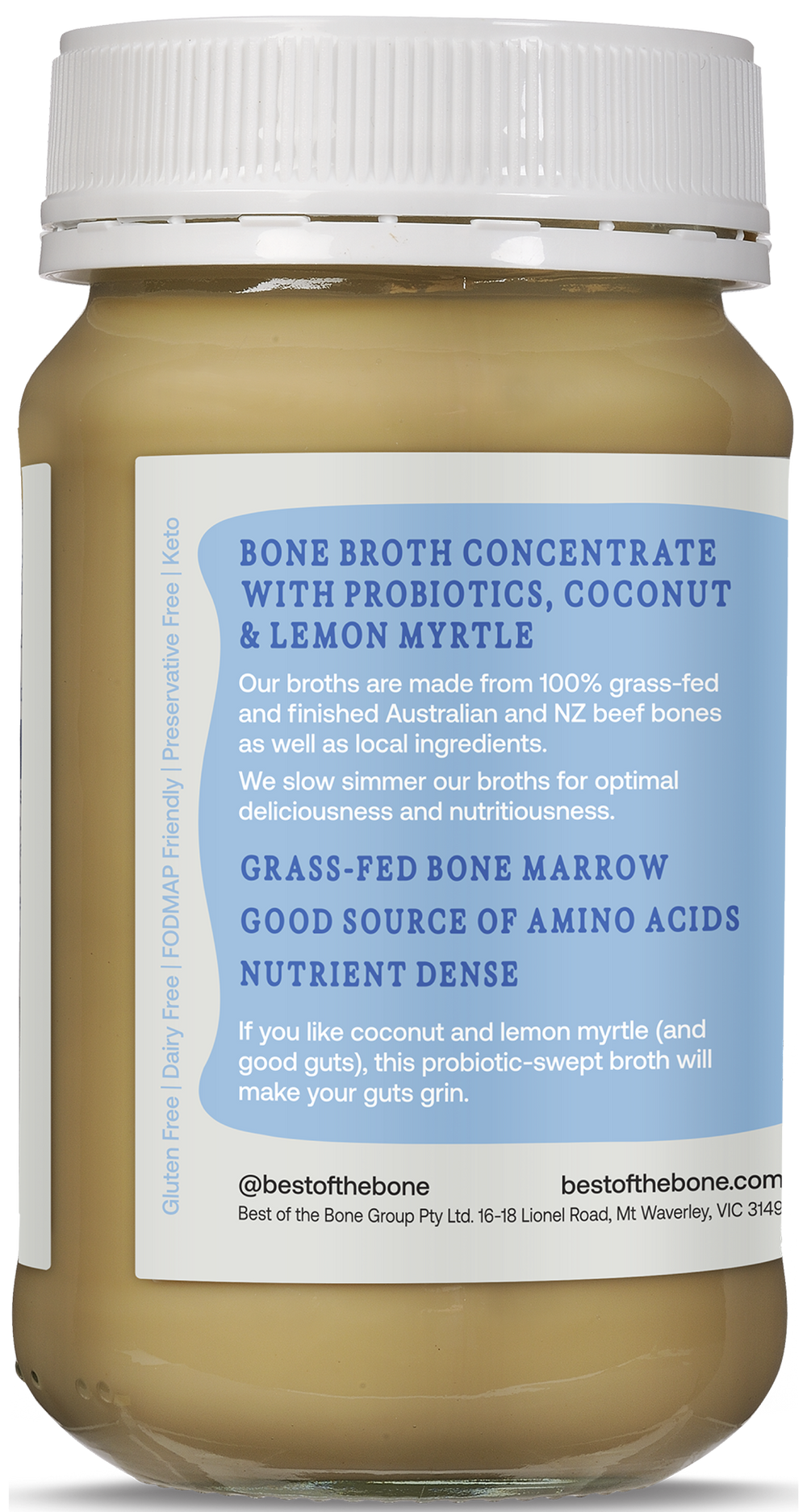 Nutra Organics Beef Bone Broth Garden Herb 125g