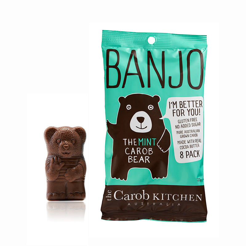 Carob Kitchen Banjo Bear Mint 8 Pack