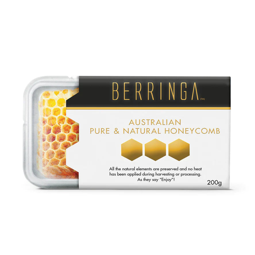 Berringa Organic Raw Honeycomb 200g