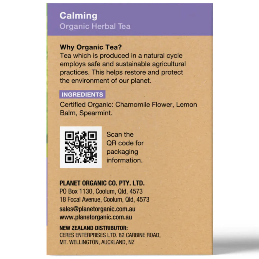 Planet Organic Calming Tea 25tb