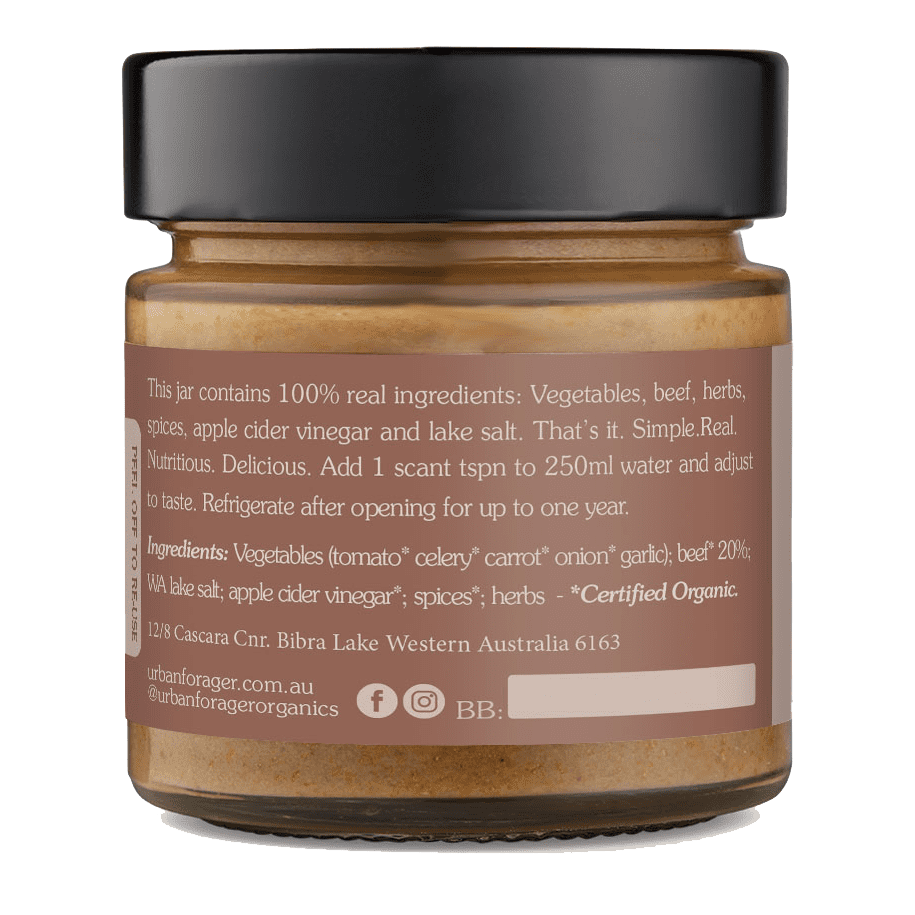 Urban Forager Organic Beef Stock Concentrate 250g