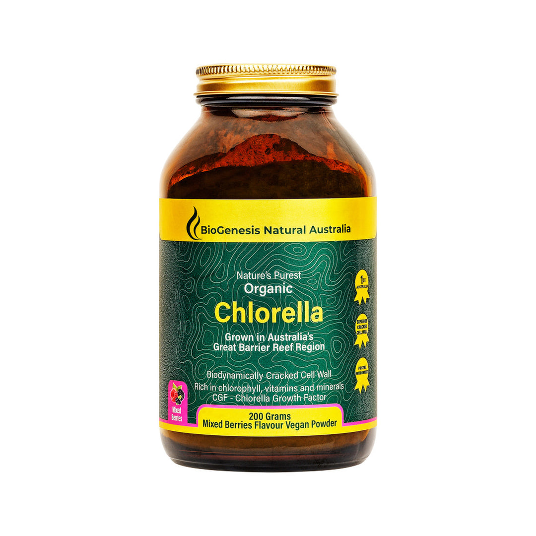 Biogenesis Organic Chlorella Mixed Berry 200g