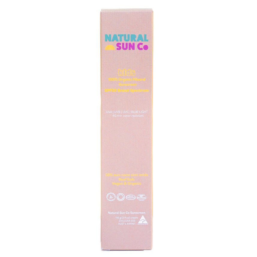 Natural Sun Co Kids Organic Mineral Sunscreen Spf50 100g
