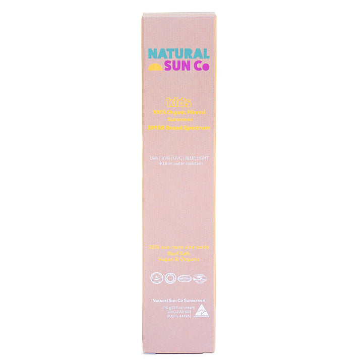 Natural Sun Co Kids Organic Mineral Sunscreen Spf50 100g