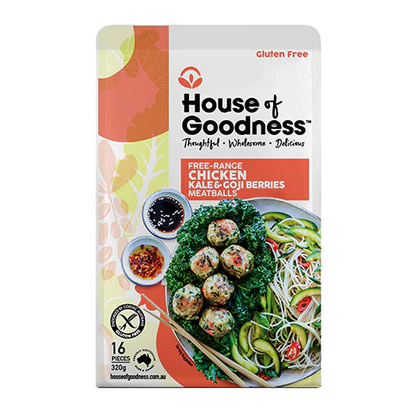 House Of Goodness Asian Meatballs Chicken Goji & Kale 20g