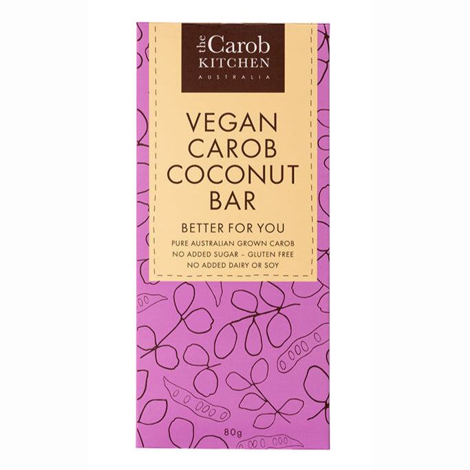 Carob Kitchen Carob Vegan Bar Coconut 80g