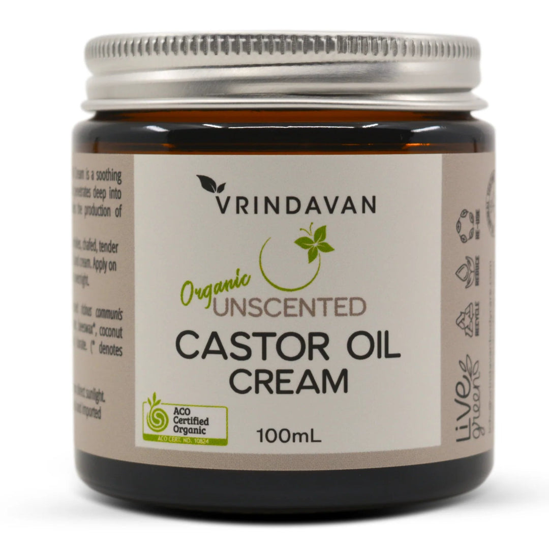 Vrindavan Castor Oil Cream Unscented 100ml
