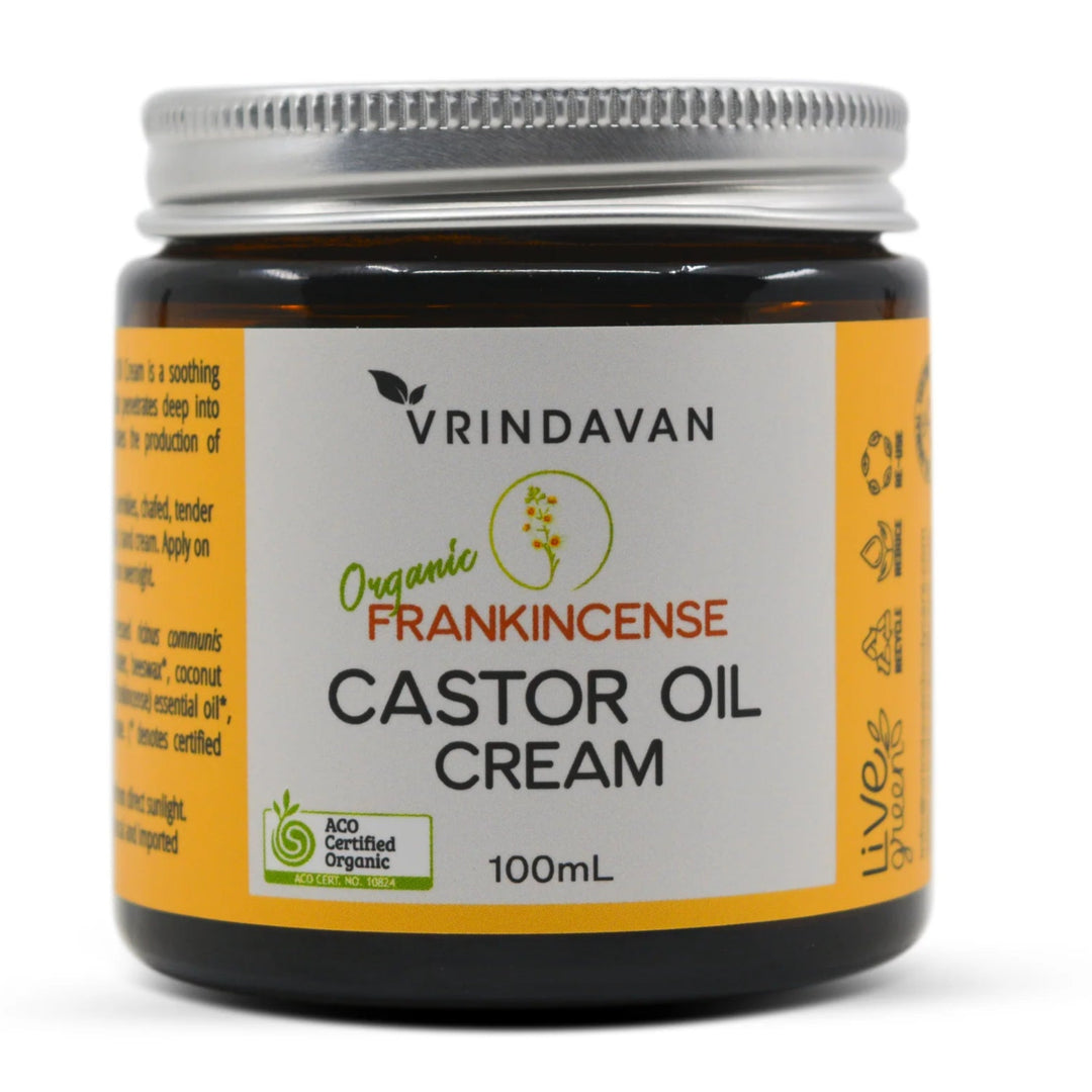 Vrindavan Castor Oil Cream Frankincense 100ml