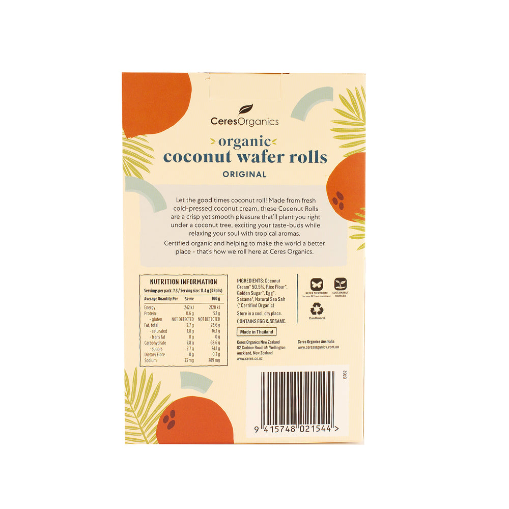 Ceres Organics Coconut Rolls 80g