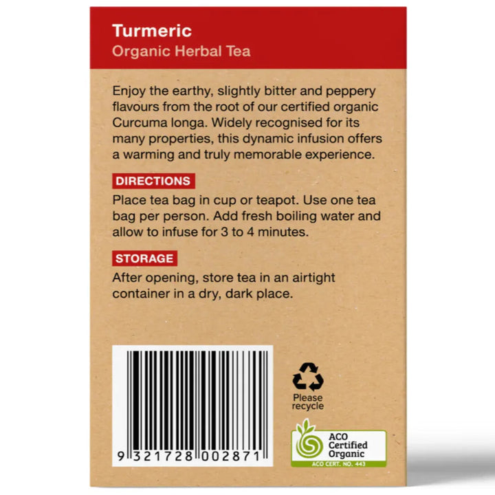 Planet Organic Turmeric Tea 25tb