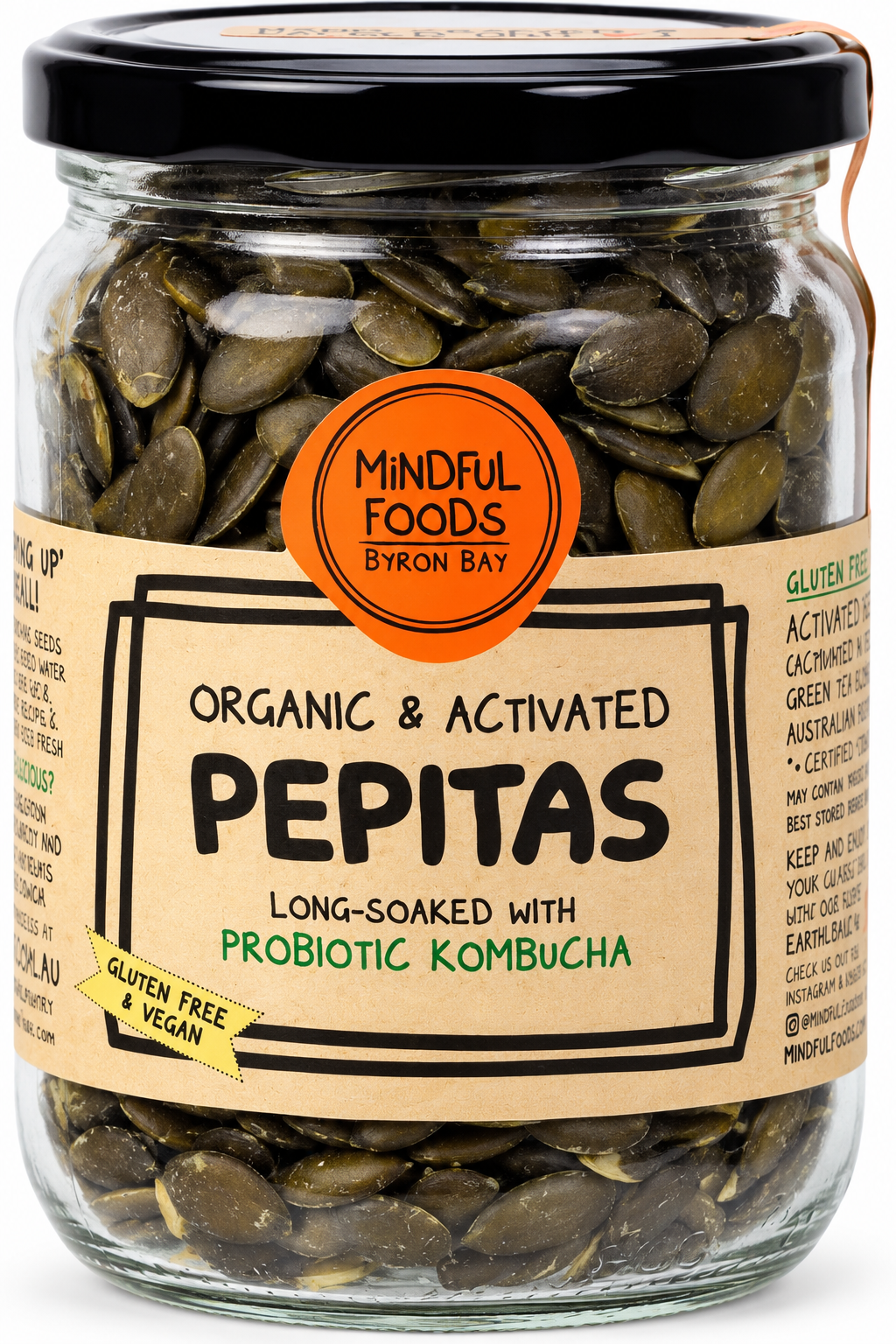 Mindful Foods Organic Activated Pepitas 300g