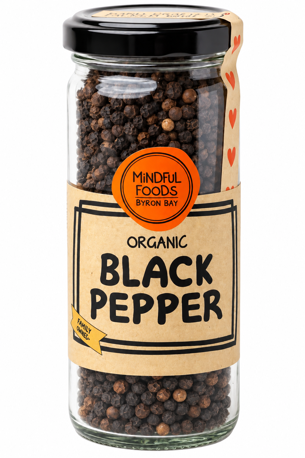 Mindful Foods Organic Black Peppercorns 130g