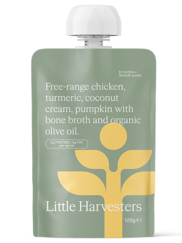 Little Harvesters Puree Pouch Turmeric Chicken 120g