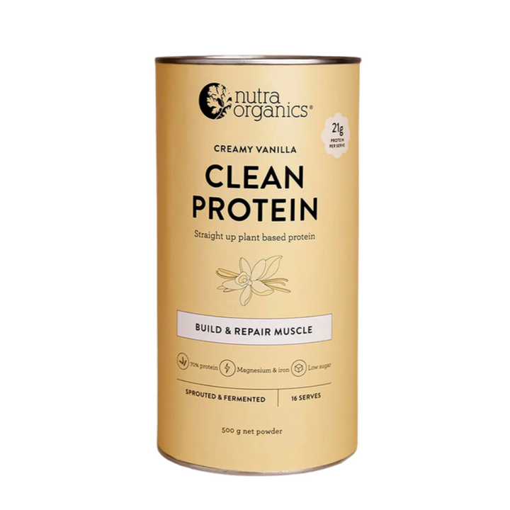 Nutra Organics Clean Protein Creamy Vanilla 500g