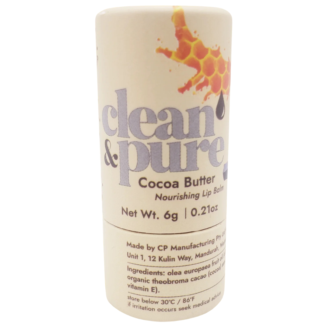 Clean & Pure Cocoa Butter Lip Balm Tube 6g